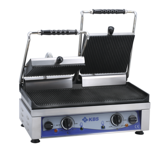 KBS Kontaktgrill Grillfläche 52x24cm oben & unten gerillt 2 Heizzonen – Bild 2