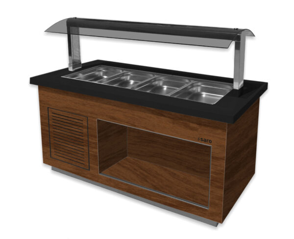 SARO Heißes Buffet  
Modell PREMIUM LINE SB-H170 Walnuss