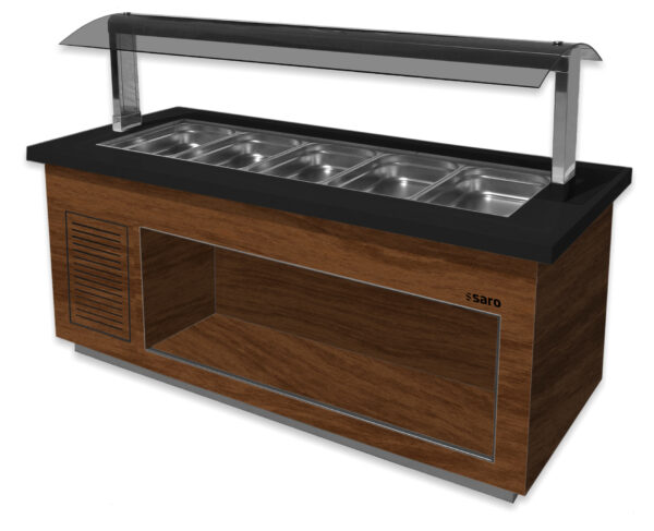 SARO Heißes Buffet  
Modell PREMIUM LINE SB-H230 Walnuss