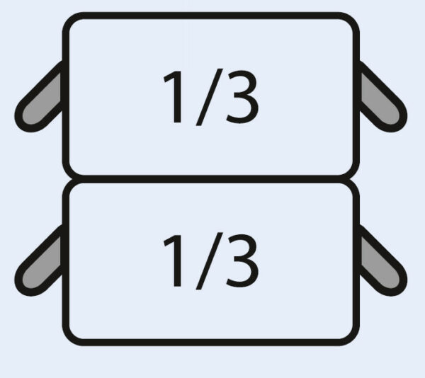 SARO E7/CPCEXE Nudelkorb-Set: 2 x 1/3 GN