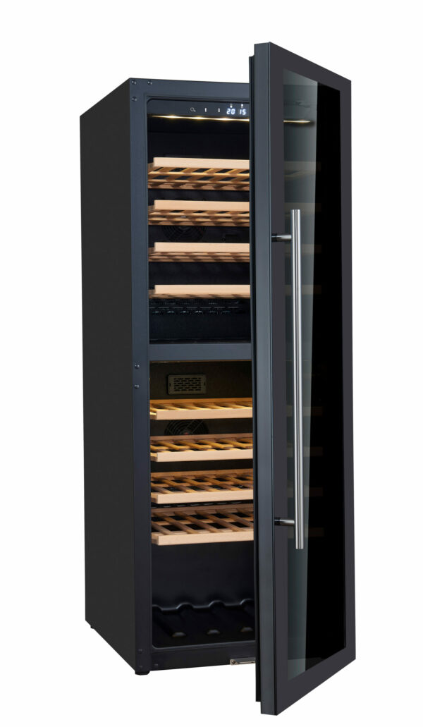 SARO Weinlagerschrank für 77 Flaschen, 2 Zonen, 
Modell WK 77 D