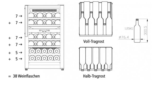 NordCap Weintemperierschrank WG 32 – Bild 2