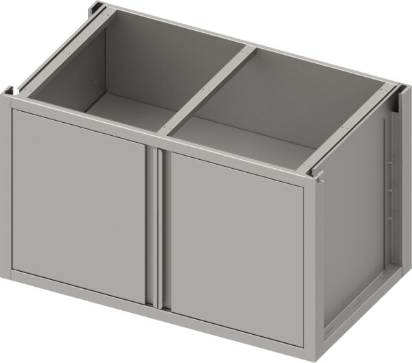 Stalgast Unterschrank Boxversion 2.0 mit Flügeltüren, Sockelbau 900x640x660 mm