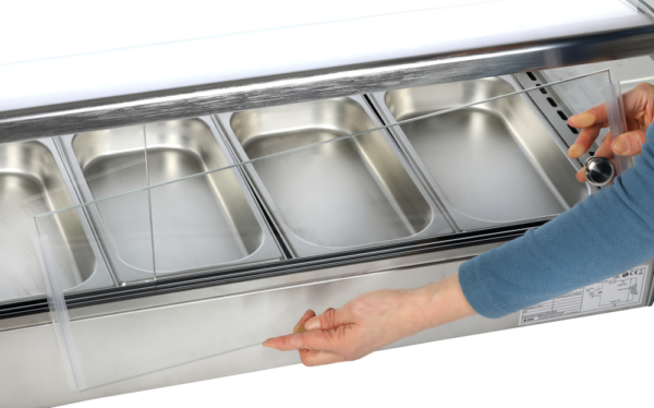 KBS Aufsatz-Heißvitrine für 6 x GN 1/3 – Bild 2