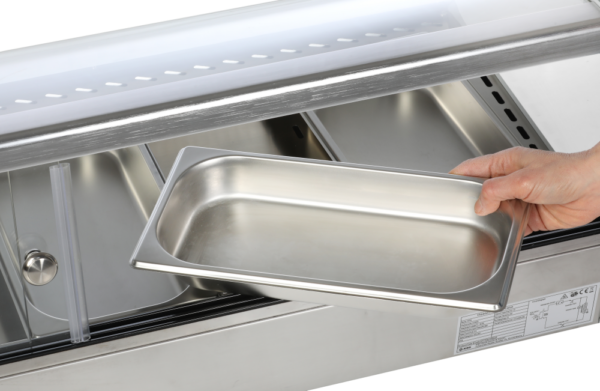 KBS Aufsatz-Heißvitrine für 6 x GN 1/3 – Bild 3