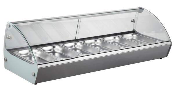 KBS Aufsatz-Heißvitrine für 6 x GN 1/3