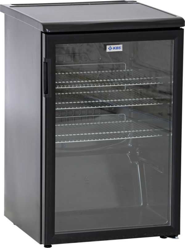 KBS Glastürkühlschrank K 140G schwarz – Bild 2