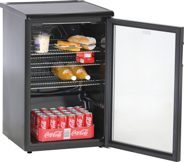 KBS Glastürkühlschrank K 140G schwarz – Bild 3