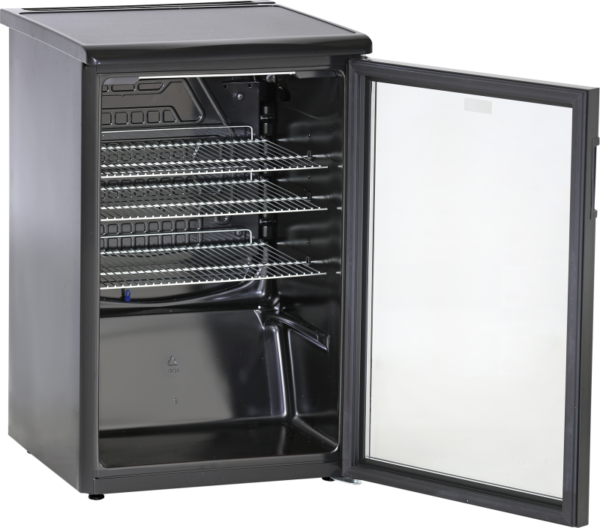 KBS Glastürkühlschrank K 140G schwarz – Bild 4