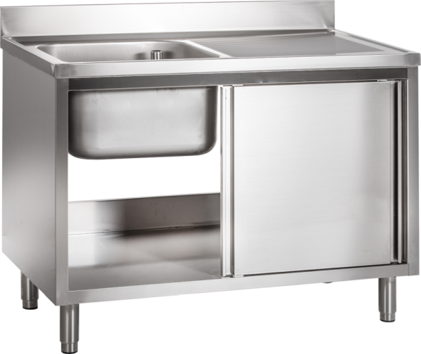 KBS Spülschrank mit Schiebetüren B 120cm - Becken links – Bild 2