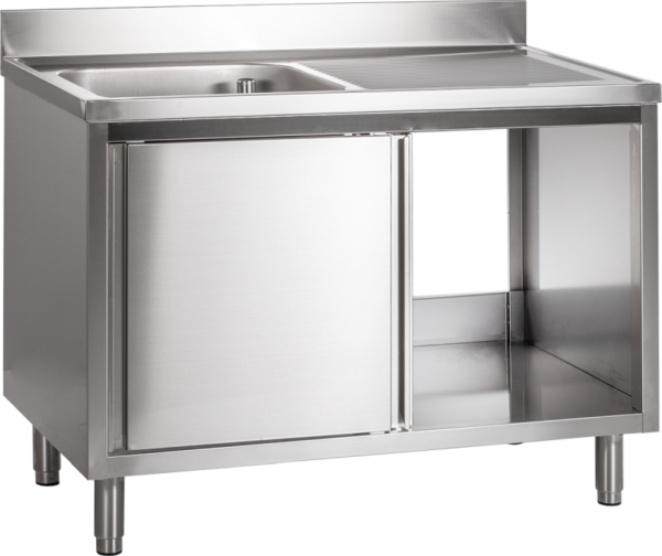 KBS Spülschrank mit Schiebetüren B 120cm - Becken links – Bild 3
