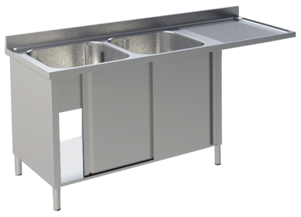KBS Spülcenter 2 Becken links Breite 160cm