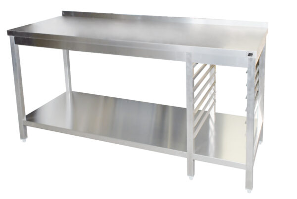 GGG Arbeitstisch mit Auflagewinkel GN1/1 (rechts) I Bautiefe: 800 mm I Breite: 2600 mm I ATGGNR268A – Bild 4