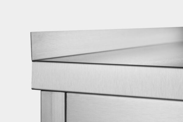 GGG Arbeitsschrank mit Schubladenblock 1000x800x850,ASBR108A Edelstahl I mit Aufkantung – Bild 2