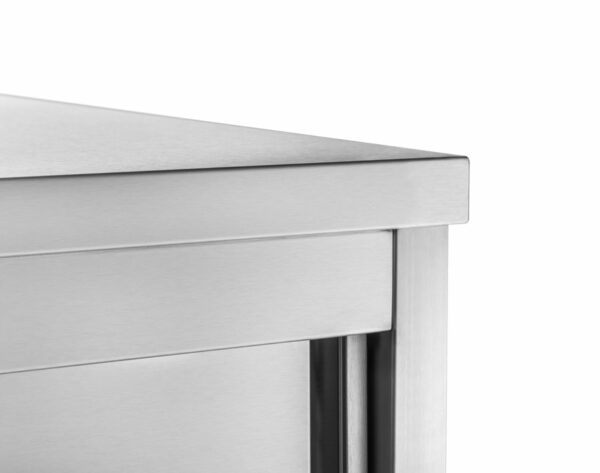 GGG Arbeitsschrank mit Schiebetüren 2900x800x850 I Edelstahl ATS298 – Bild 3