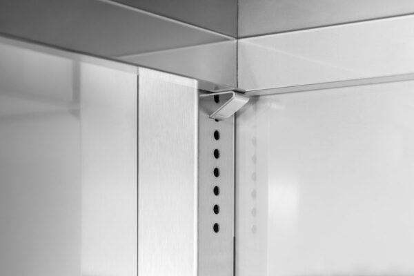 GGG Arbeitsschrank offen 1300x600x850 I Edelstahl I mit Aufkantung ASO136A – Bild 2