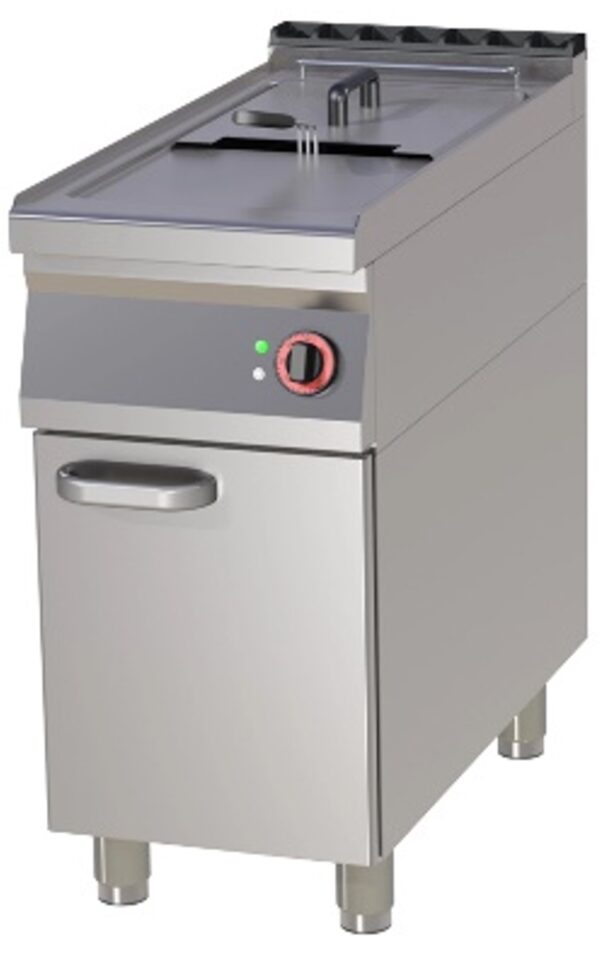 A&S Gastro Thermik Serie 900 I Elektro-Fritteuse mit Unterschrank I FE-90/4017E FE-90/4017E