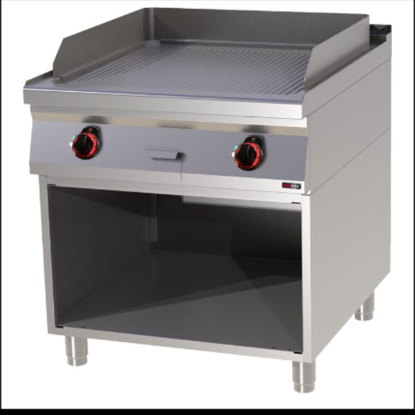 A&S Gastro Thermik Serie 900 I Elektro-Grillplatte mit Unterbau I FTR-90/80E FTR-90/80E