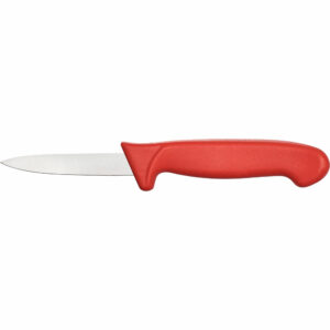 Stalgast Schälmesser Premium, HACCP, Griff rot, Edelstahlklinge 9 cm