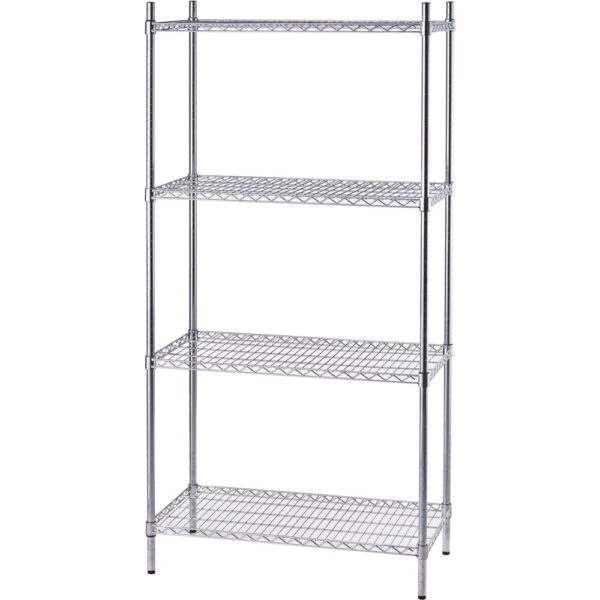 Stalgast Lagerregal aus Chromstahl 910x610x1800 mm
