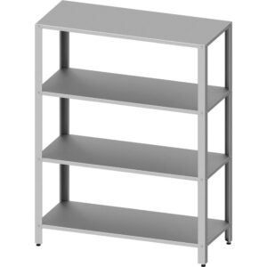 Stalgast Regal ECO mit glatten Böden 800x400x1800 mm, Selbstmontage (AISI201)