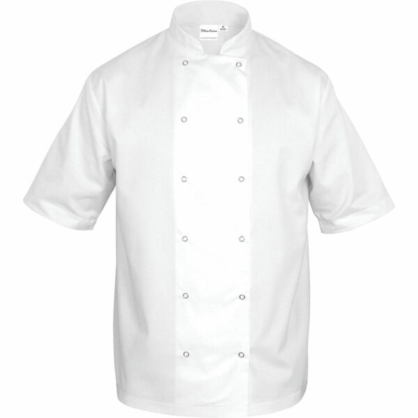 Stalgast Nino Cucino Kochjacke, Modell „Chef“, Kurzarm, weiß, Gr. S