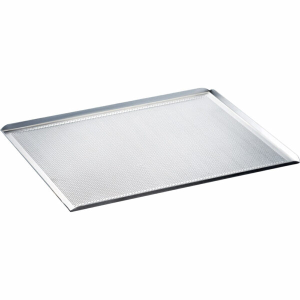 Stalgast 3-Rand-Backblech aus Aluminium, gelocht, 430x340 mm