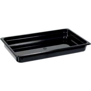 Stalgast Gastronormbehälter, Serie STANDARD, Polycarbonat, schwarz, GN 1/1 (65 mm)