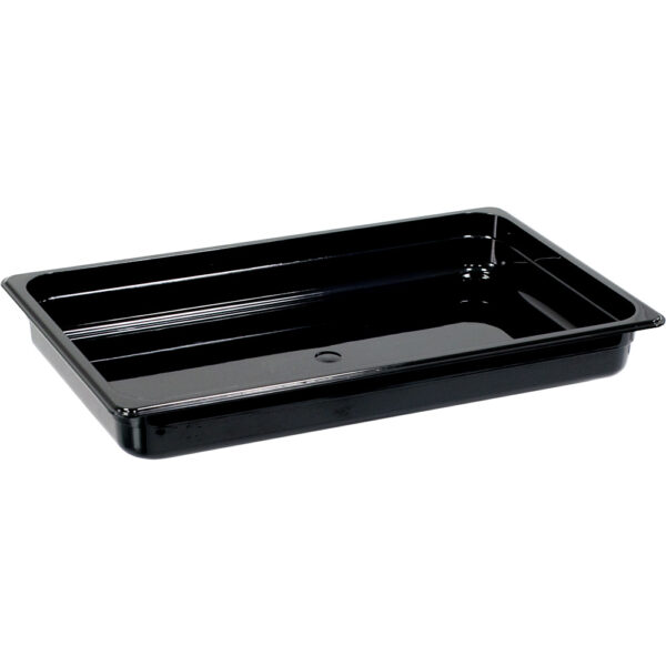 Stalgast Gastronormbehälter, Serie STANDARD, Polycarbonat, schwarz, GN 1/1 (65 mm)