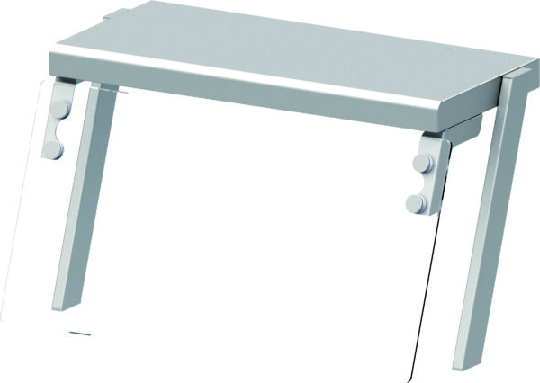 Stalgast Aufsatzbord mit Glas-Hustenschutz und Wärmelampe 767x450x450 mm für Speisenausgabesysteme
