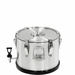 Stalgast Thermobehälter aus rostfreiem Edelstahl, 15 Liter, mit Ablasshahn