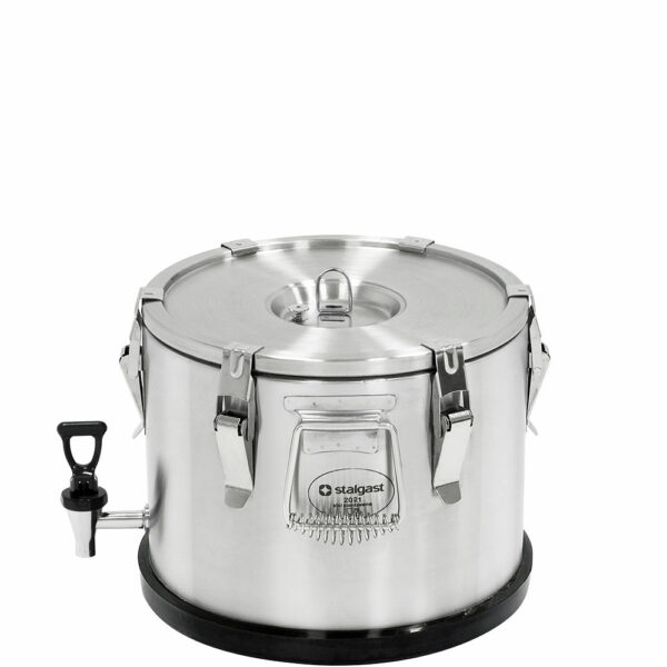 Stalgast Thermobehälter aus rostfreiem Edelstahl, 15 Liter, mit Ablasshahn