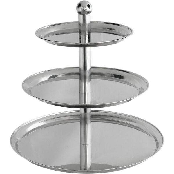 Stalgast Etagere mit Kugelgriff, 3-stufig, Höhe 50 cm