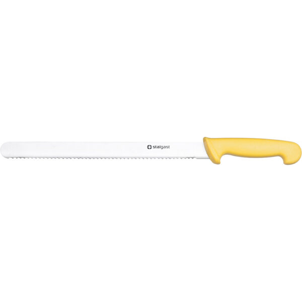 Stalgast Stalgast Universalmesser mit Wellenschliff, HACCP, Griff gelb, Edelstahlklinge 30 cm