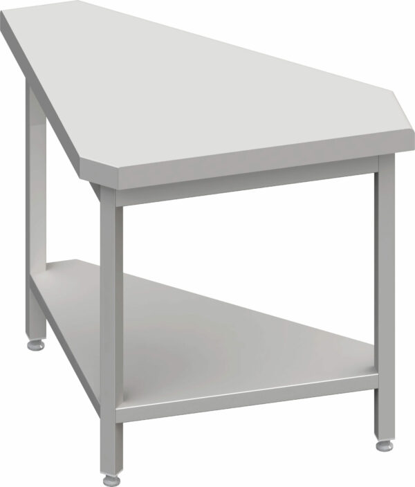 Stalgast Neutralausgabe 90° Ausseneckmodul 785x785x880 mm, Edelstahlarbeitsplatte