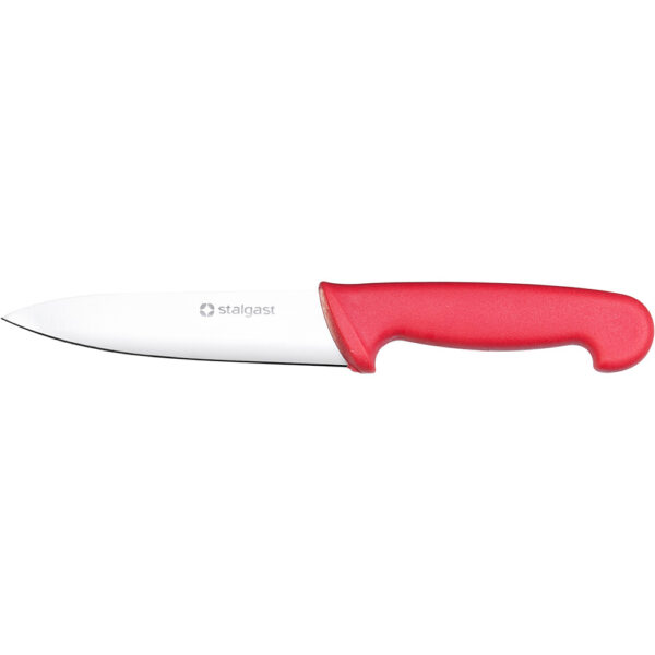 Stalgast Stalgast Küchenmesser, HACCP, Griff rot, Edelstahlklinge 16 cm