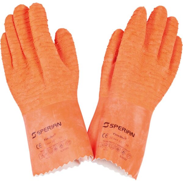 Stalgast Wiederverwendbare Latex-Handschuhe für Nahrungsmittelindustrie und Hygiene, L. 30 cm