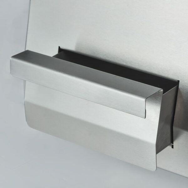 Stalgast Verchromte Elektro-Griddleplatte als Tischgerät, 800x700 mm, ½ glatte/½ gerillte Grillfläche, Serie 700 ND – Bild 2