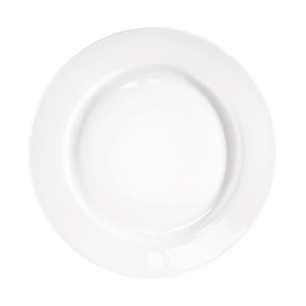Stalgast Flacher Teller, reinweißes Hotelporzellan, Serie Isabell, Ø 260 mm – Bild 2