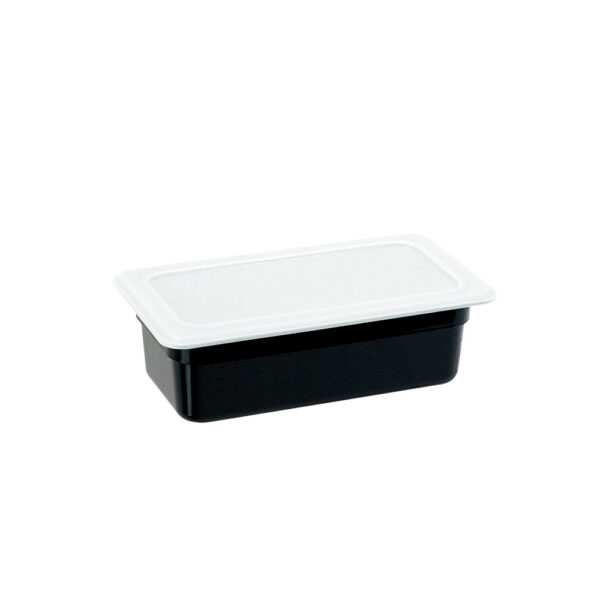 Stalgast Gastronormbehälter, Serie STANDARD, Polycarbonat, schwarz, GN 1/3 (65 mm), GN 1/3 (100 mm) – Bild 2