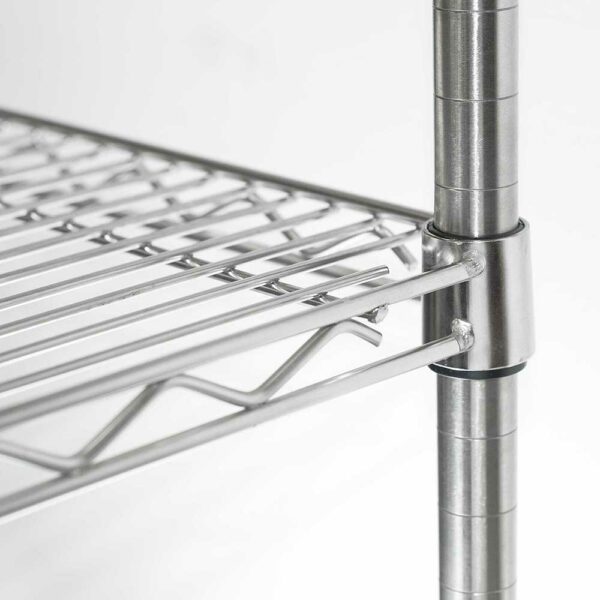 Stalgast Lagerregal aus Chromstahl 1220x455x1800 mm – Bild 2