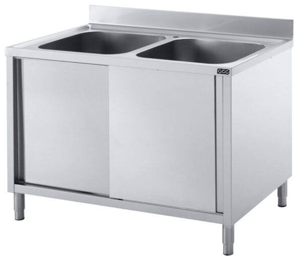 GGG Spülschrank Bautiefe 700 mm I 2 Becken I GG5071 – Bild 4