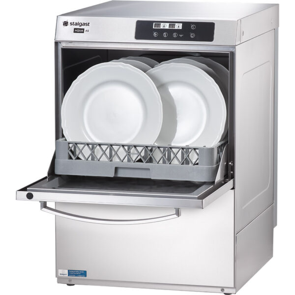 Stalgast Geschirrspülmaschine Aqua A5 inkl. Klarspülmitteldosier-,Reinigerdosier- und Ablaufpumpe, 400V, 6,5 kW – Bild 2