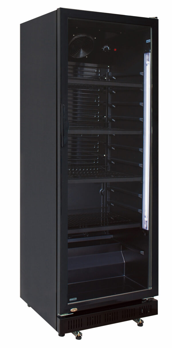 A&S Gastro Flaschenkühlschrank 310 L  620x635x1562 mm, schwarz KS-310BB