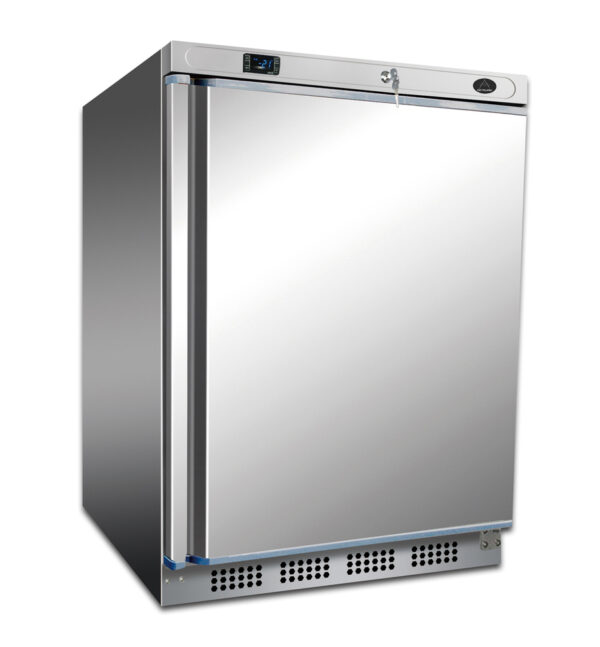 A&S Gastro Edelstahl Kühlschrank I 130 Liter | 1 Tür | UK200SS UK-200SS