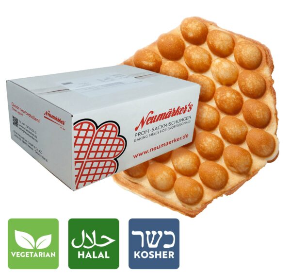 Neumärker Bubble-Waffel-Mix Karton à 10 kg (10x 1 kg)