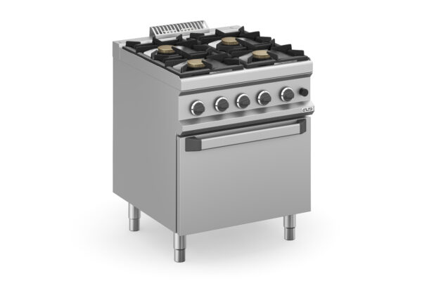 MBM Gasherd 4 Brenner mit Ofen MFB77FGXL