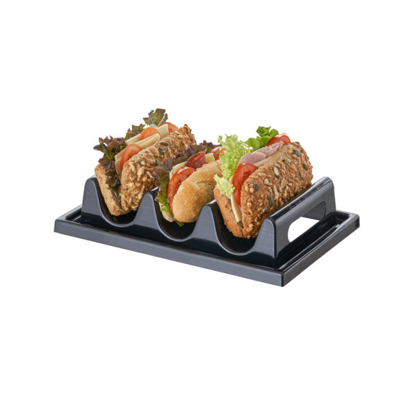 APS Snackpresenter - 3 Mulden  29 x 19 cm, H: 6,5 cm – Bild 2