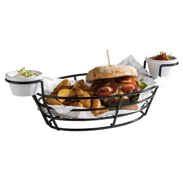 APS Servierkorb -BURGER + FRIES-  39,5 x 20 cm, H: 11 cm – Bild 3