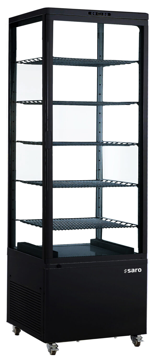 SARO Kühlvitrine LENN, schwarz